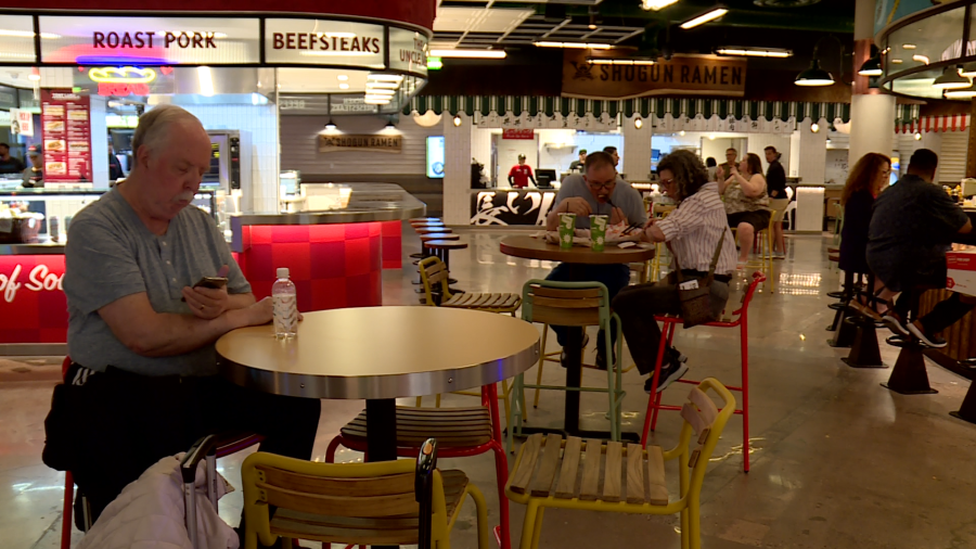 Inside the new Canteen Food Hall that replaced the previous Carnival World Buffet in January 2024. (KLAS)
