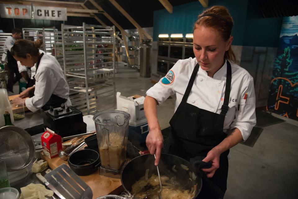 Chef Melissa Perfit on Top Chef season 15.