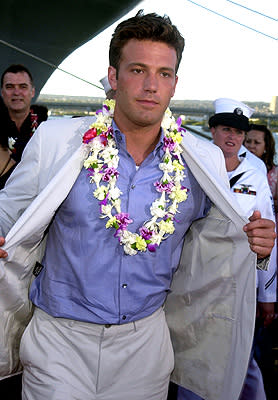 Ben Affleck aboard the USS John C. Stennis at the Honolulu, Hawaii premiere of Touchstone Pictures' Pearl Harbor