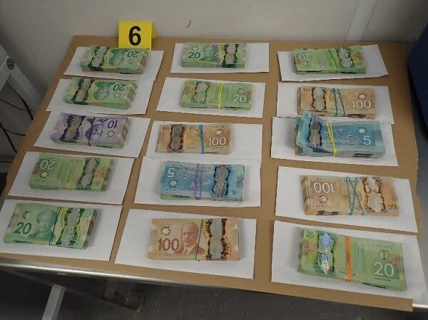 Chilliwack RCMP says cash and illicit substances were seized after search warrants were executed last fall.