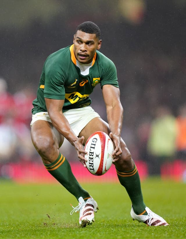 Damian Willemse will start for the Springboks at number 10