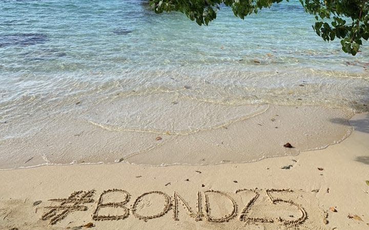 The 007 Twitter account posted a photograph of a beach ahead of the Bond 25 announcement 