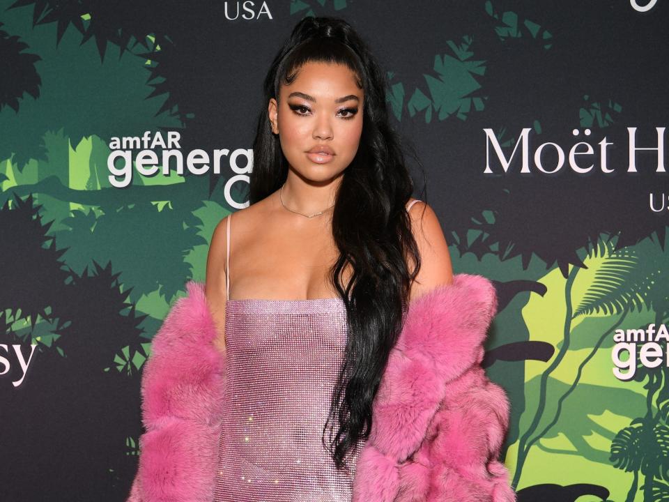 Ming Lee Simmons attends 2019 amfAR generationCURE Holiday Party at Gitano Jungle Room on December 10, 2019 in New York City.