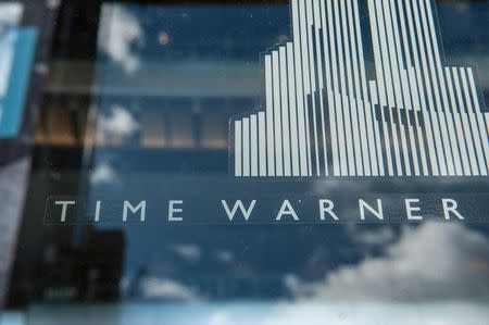 Signage that reads Time Warner is seen at the Time Warner Center in New York City, October 23, 2016. REUTERS/Stephanie Keith