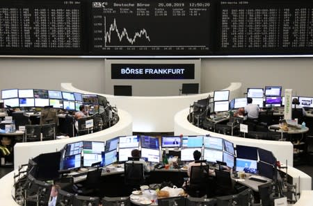 The German share price index DAX graph at the stock exchange in Frankfurt