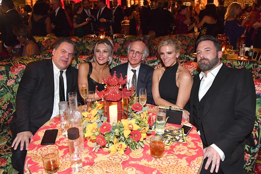 Jeff Garlin, Charissa Thompson, Larry David, Lindsay Shookus and Ben Affleck