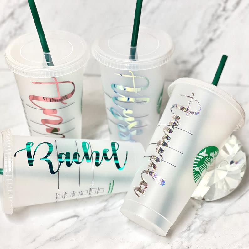 20) Personalized Starbucks Cup