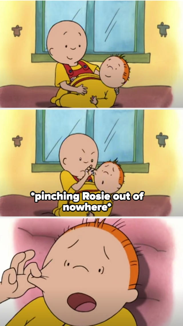 caillou rosie meme