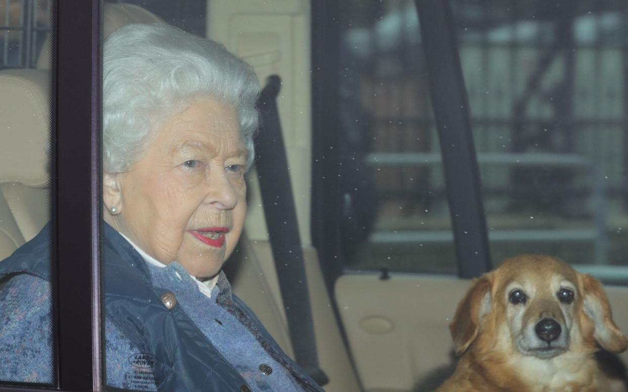 The Queen leaves Buckingham Palace for Windsor Castle - AARON CHOWN/PA