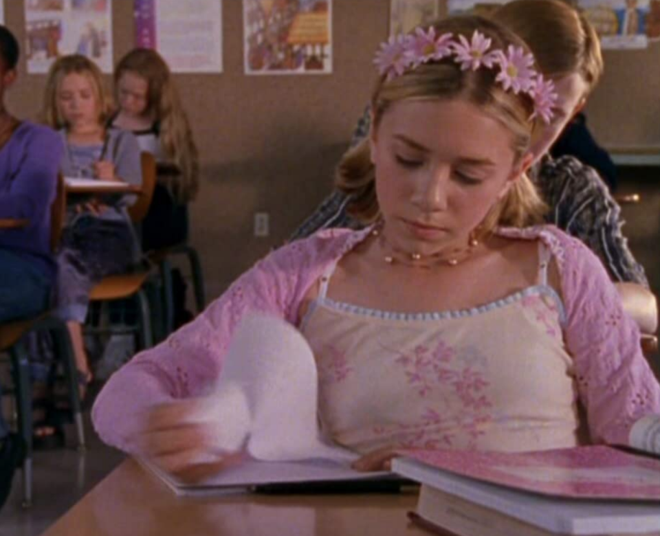 1999: Ashley Olsen's Flower Crown in 'Passport to Paris'