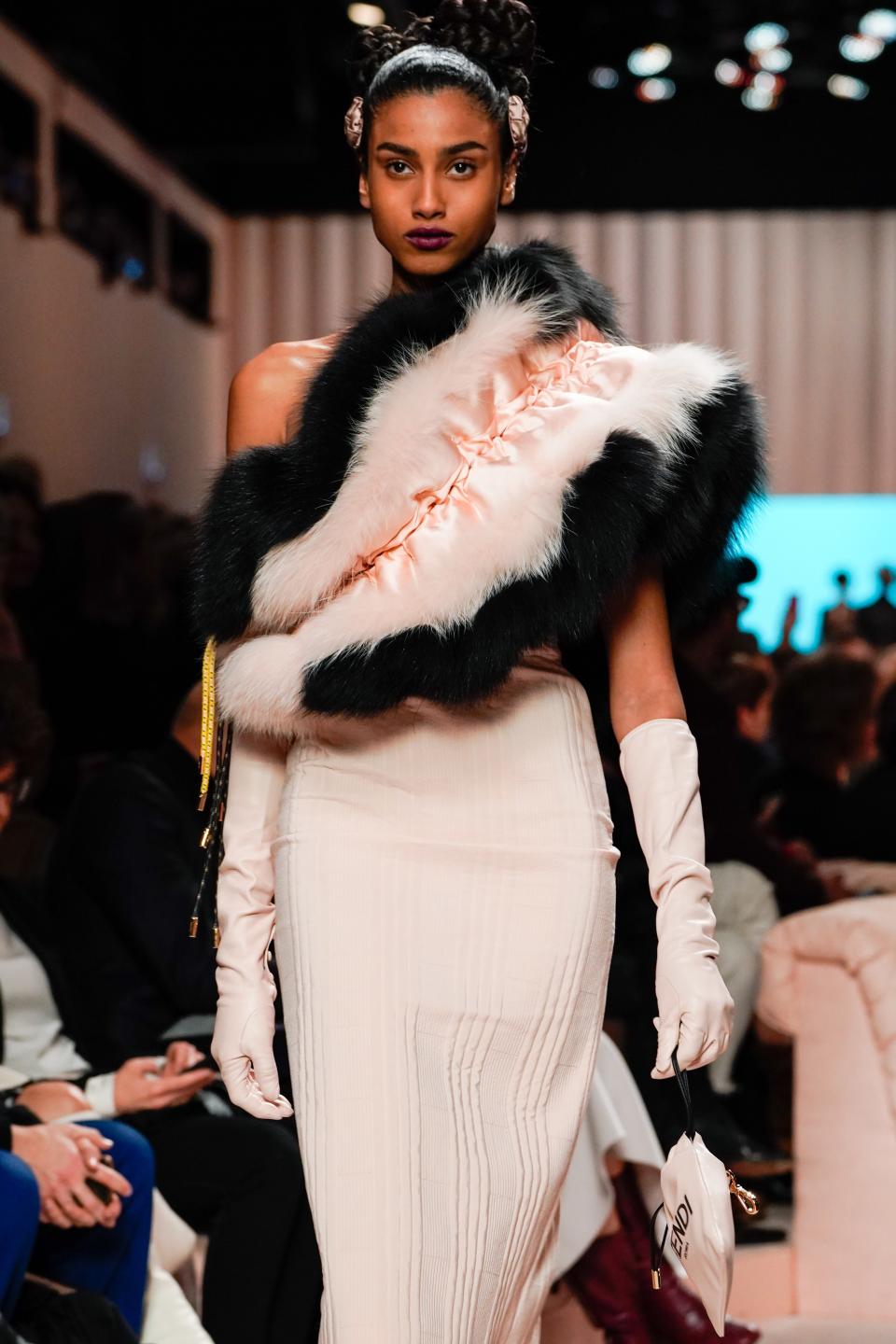 <h1 class="title">Fendi - Runway - Milan Fashion Week Fall/Winter 2020-2021</h1><cite class="credit">Pietro D'Aprano/GETTY IMAGES</cite>