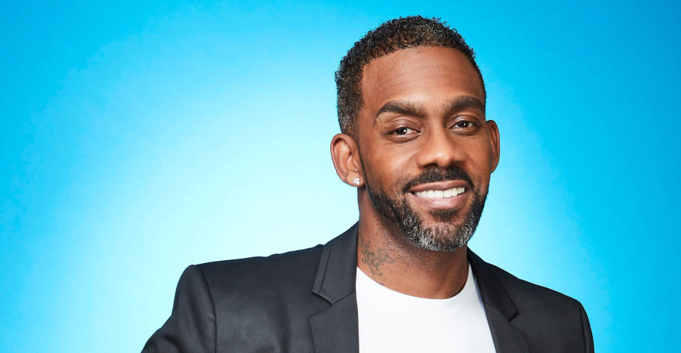 EastEnders actor and former rapper Richard Blackwood is about to get his skates on. (ITV Pictures)