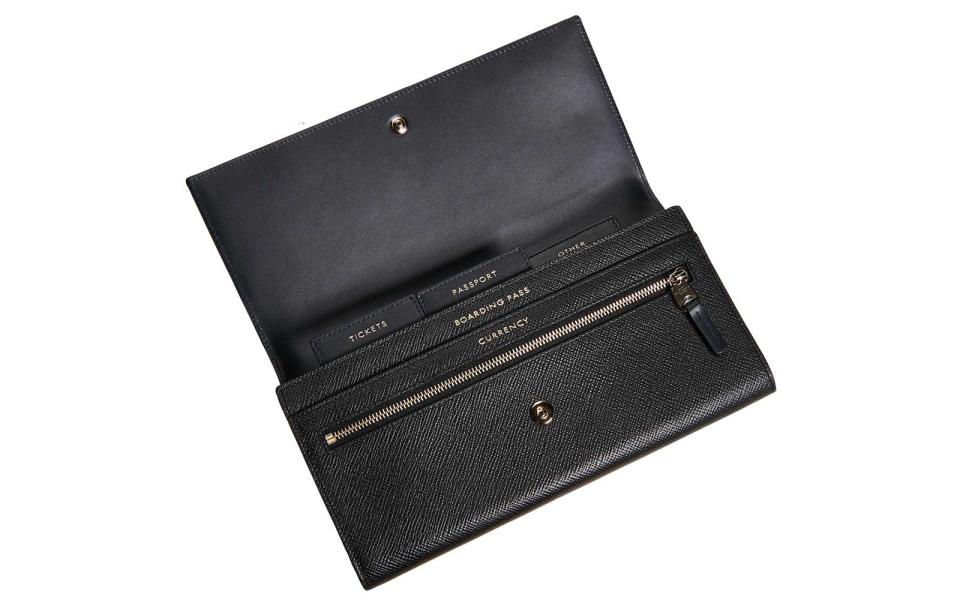 Smythson Panama Marshall Travel Wallet