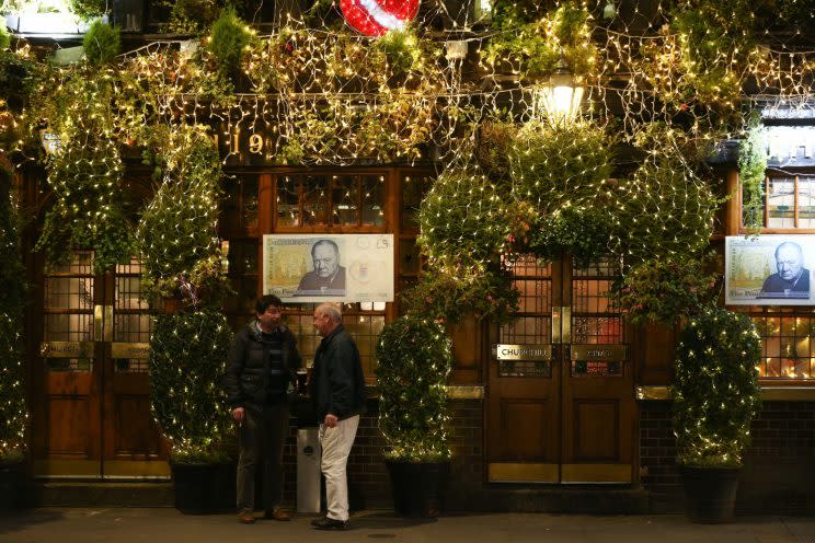 This year is the largest light show the pub has put on (SWNS)