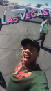 <p>Petit selfie sur le tarmac à Las Vegas pour le rappeur Tyga.</p>