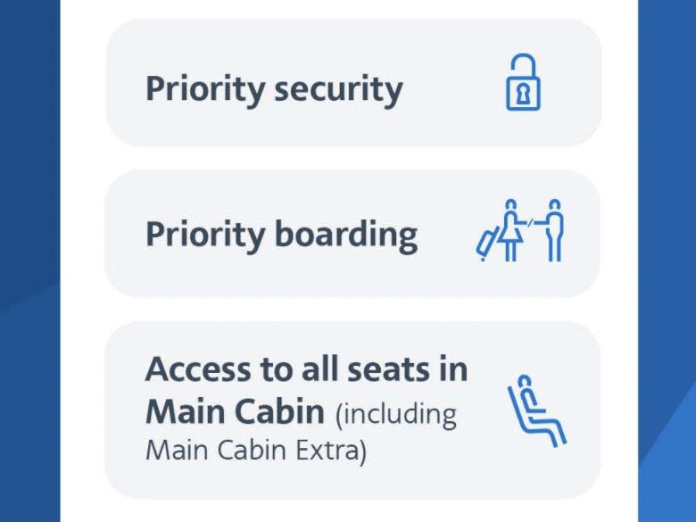 American Airlines Main Select cabin fare