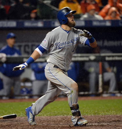 Alex Gordon's solo home run in the 10th inning gave the Royals the lift they needed. (USA Today)