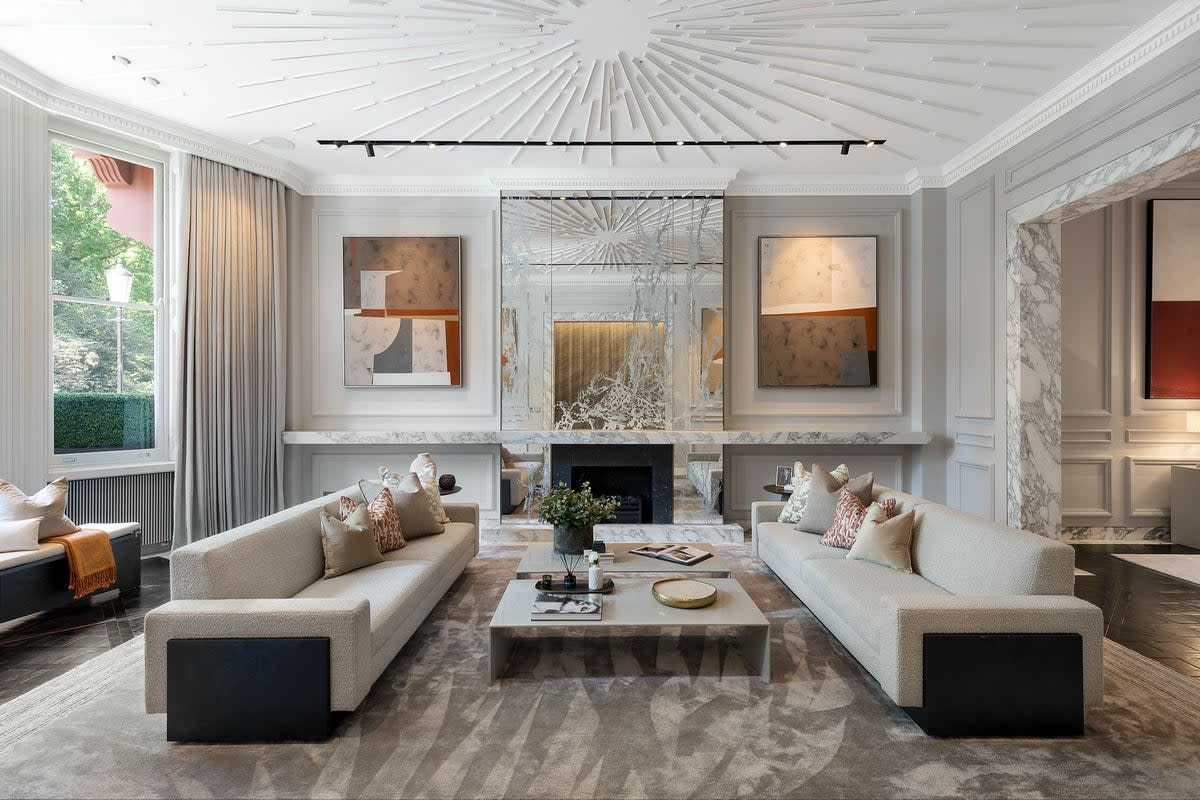 £12.75 million price cut: this five-bedroom flat overlooking Cadogan Square in Knightsbridge, is on sale via silent auction at a guide price of £15.75m with Strutt & Parker after six reductions since it was first listed for £28.5m in 2021 (Strutt & Parker)