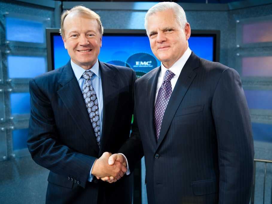 Cisco John Chambers and EMC Joe Tucci