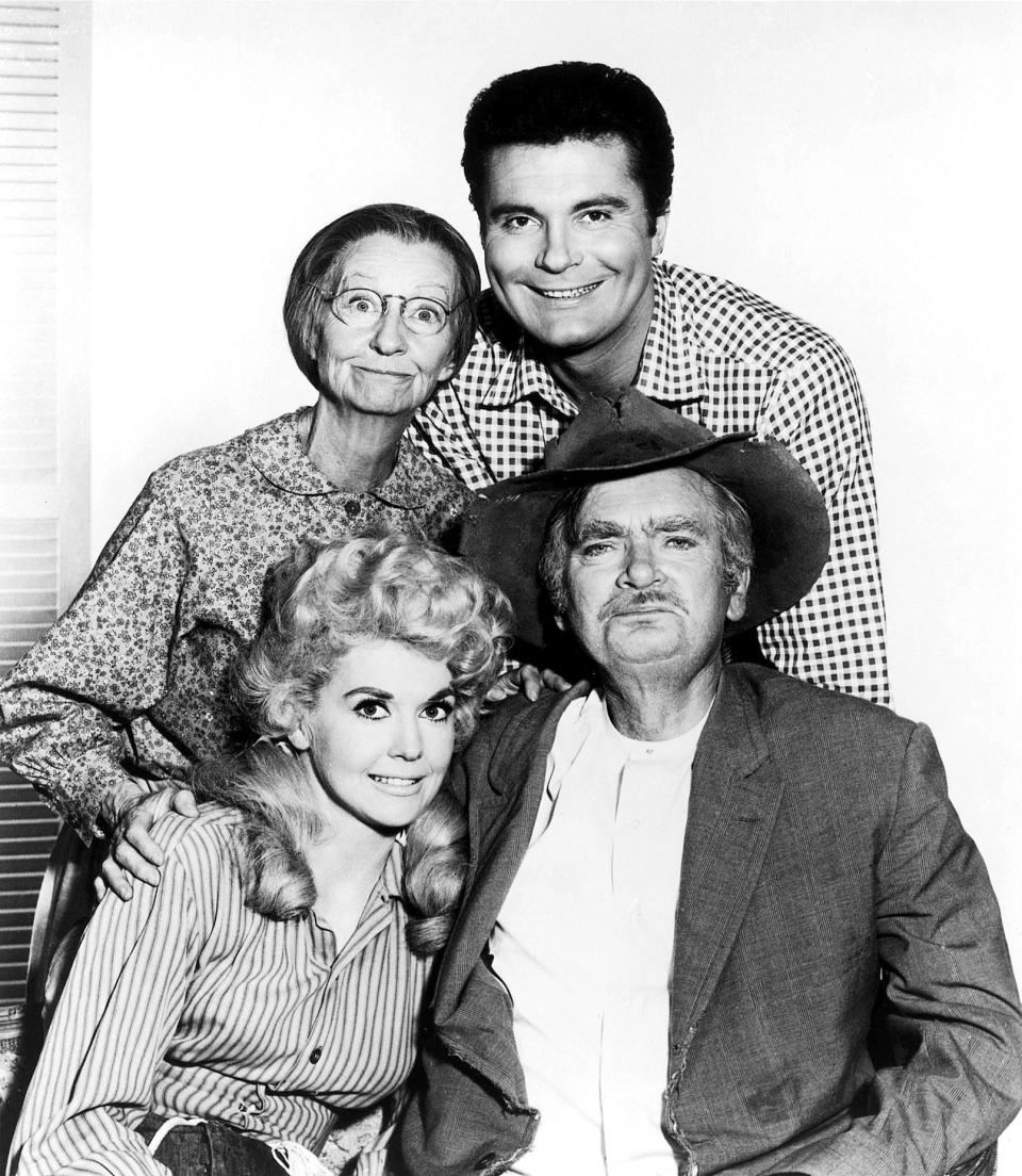 Banker Mr. Drysdale of "The Beverly Hillbillies" was obsequious with the suddenly rich Clampetts (clockwise, from left) Donna Douglas, Irene Ryan, Max Baer Jr. and Buddy Ebsen.