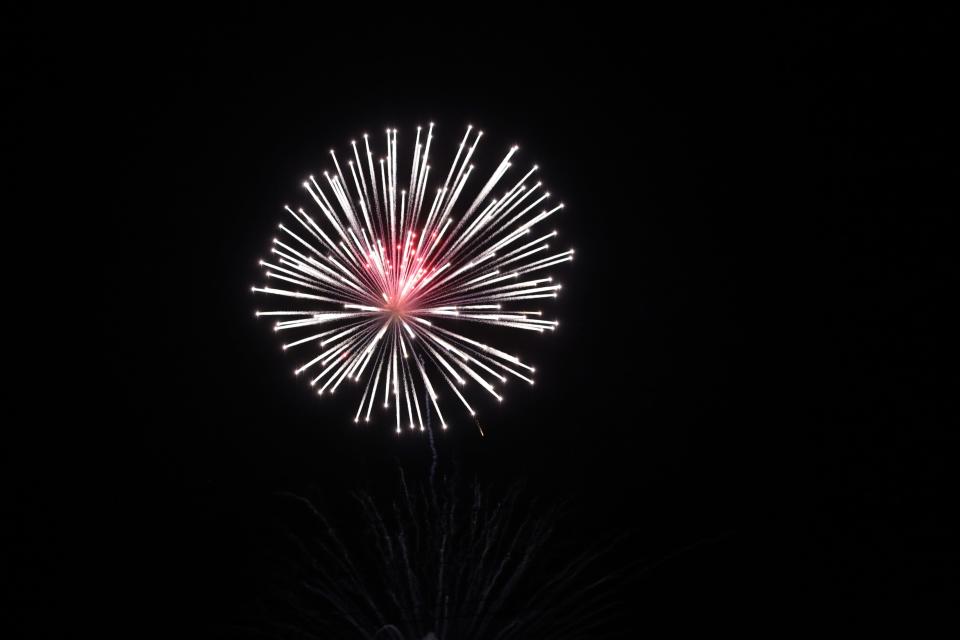 Fireworks displays are within driving distance Saturday-Monday.