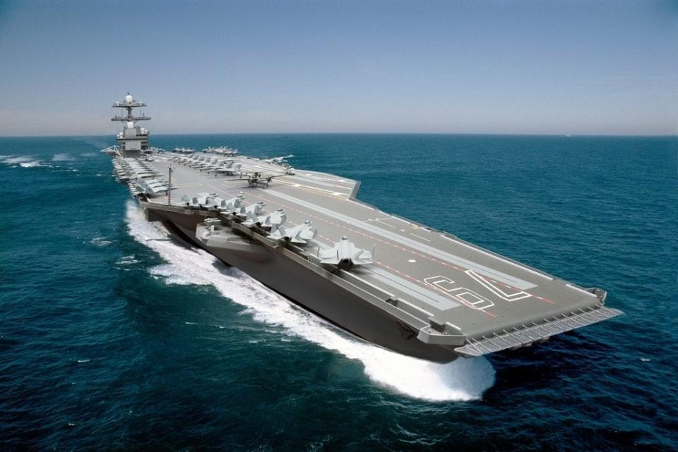 The aircraft carrier John F. Kennedy (CVN 79) is the second ship in the Gerald R. Ford class, the Navy's newest class of nuclear aircraft carriers.