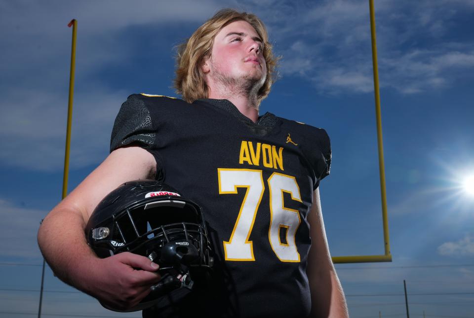 Avon's Zach Bandy poses for a photo Wednesday, July 12, 2023, at Decatur Central High School in Indianapolis.  