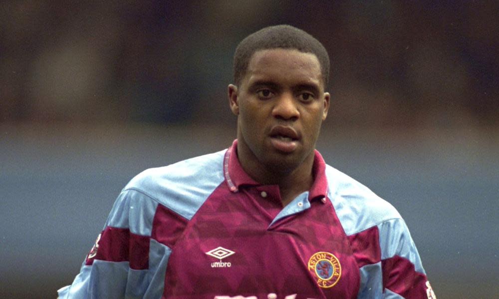 Dalian Atkinson playing for Aston Villa