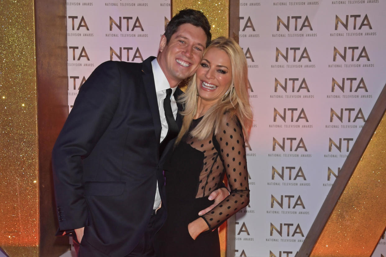 LONDON, ENGLAND - JANUARY 28:  Vernon Kay and Tess Daly attend the National Television Awards 2020 at The O2 Arena on January 28, 2020 in London, England. (Photo by David M. Benett/Dave Benett/Getty Images)