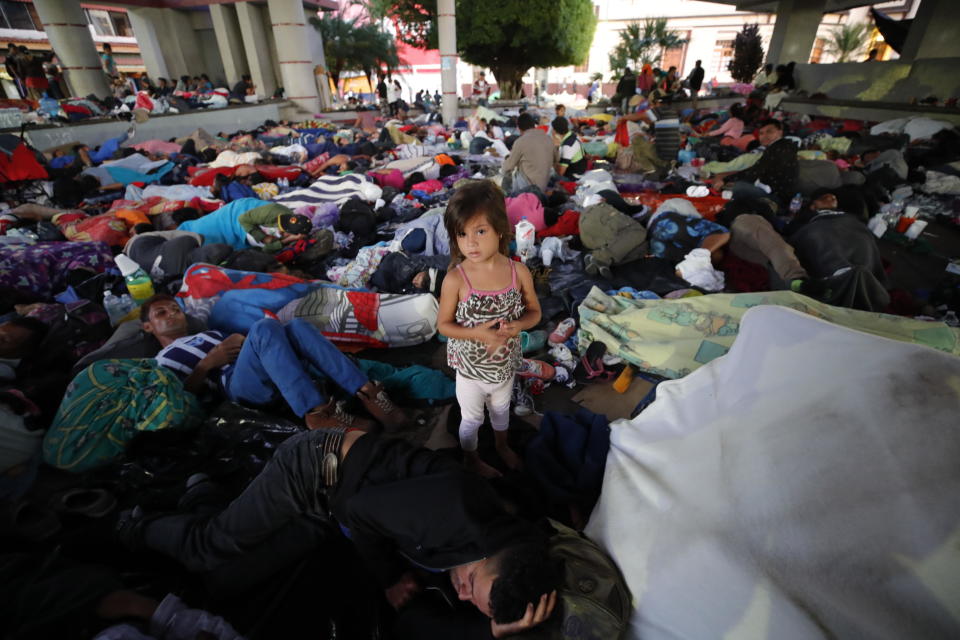 La caravana de inmigrantes a su paso por México (EFE/José Méndez).