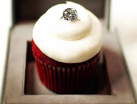 What looks better: the ring or the cupcake?