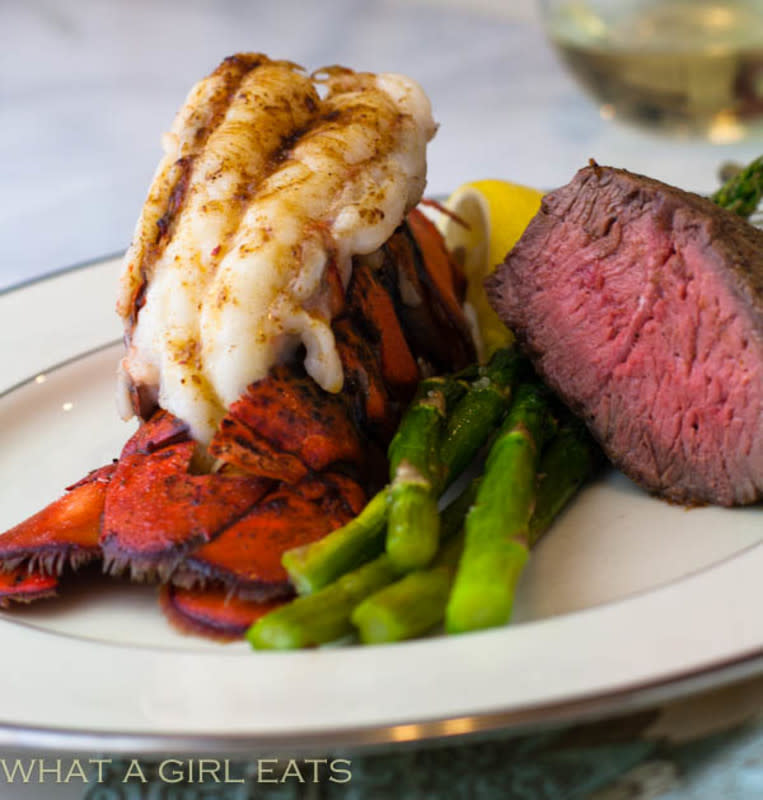 <p>What A Girl Eats</p><p>Broiled lobster tail is a decadent, impressive, but easy-to-make dinner.</p><p><strong>Get the recipe: <a href="https://whatagirleats.com/easy-broiled-lobster-tail/" rel="nofollow noopener" target="_blank" data-ylk="slk:Broiled Lobster Tail;elm:context_link;itc:0;sec:content-canvas" class="link rapid-noclick-resp">Broiled Lobster Tail</a></strong></p>