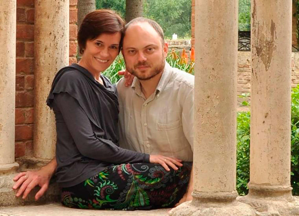 Evgenia and Vladimir Kara-Murza<span class="copyright">Courtesy Evgenia Kara-Murza</span>