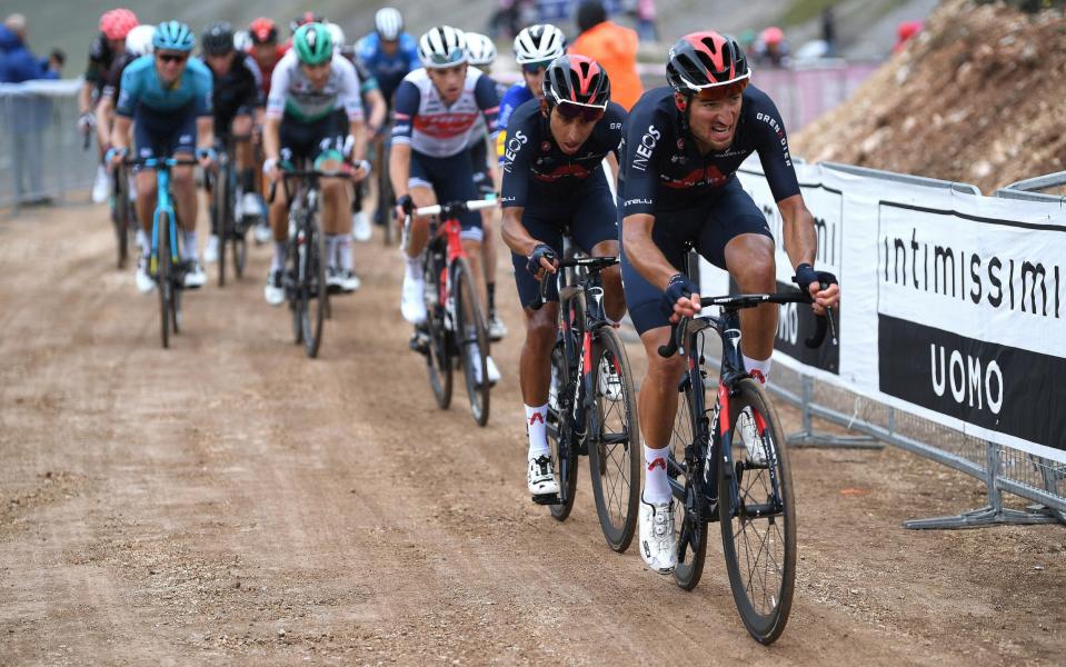 Gianni Moscon – Egan Bernal takes lead at Giro d'Italia with explosive attack on gravel road - GETTY IMAGES