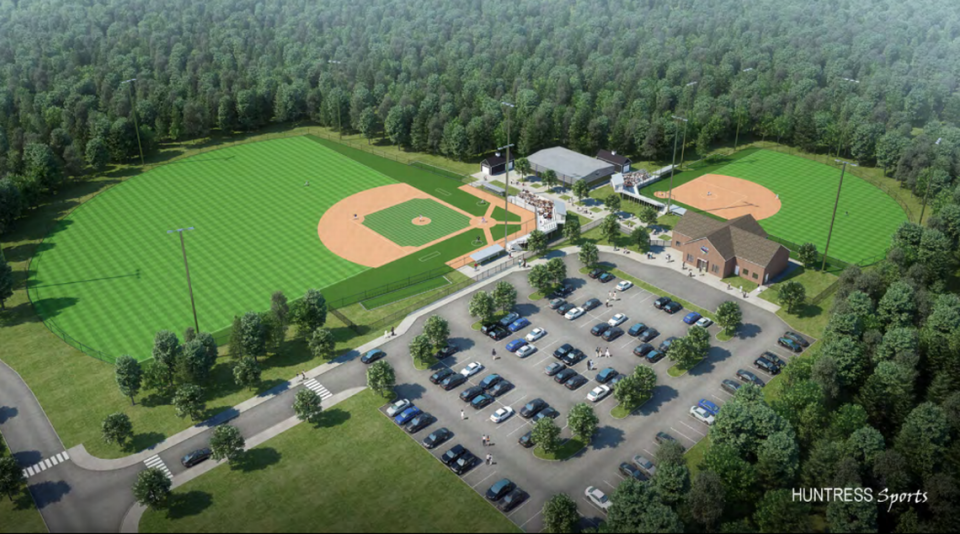 Envisioned in this projection, part of the University of South Carolina Beaufort’s athletic master plan includes a new NCAA baseball field and a new NCAA softball field. University of South Carolina Beaufort