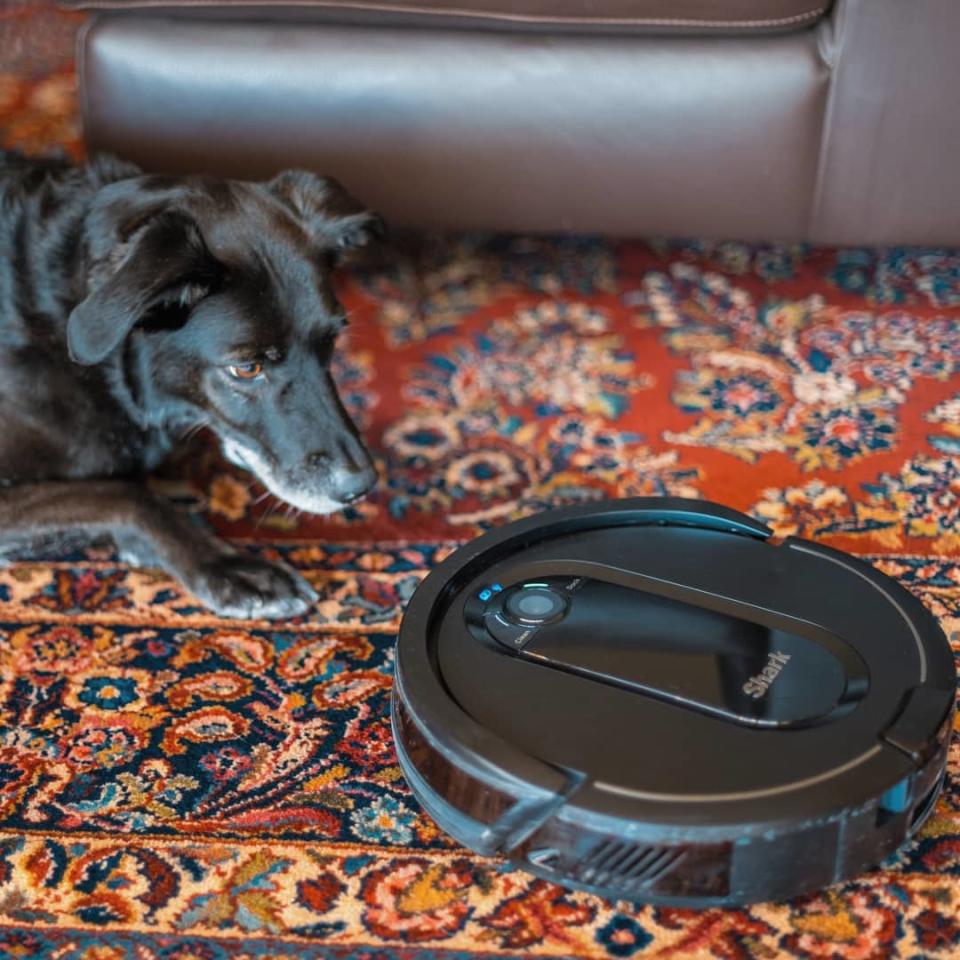 The Shark IQ robovac will clean your house and empty itself.