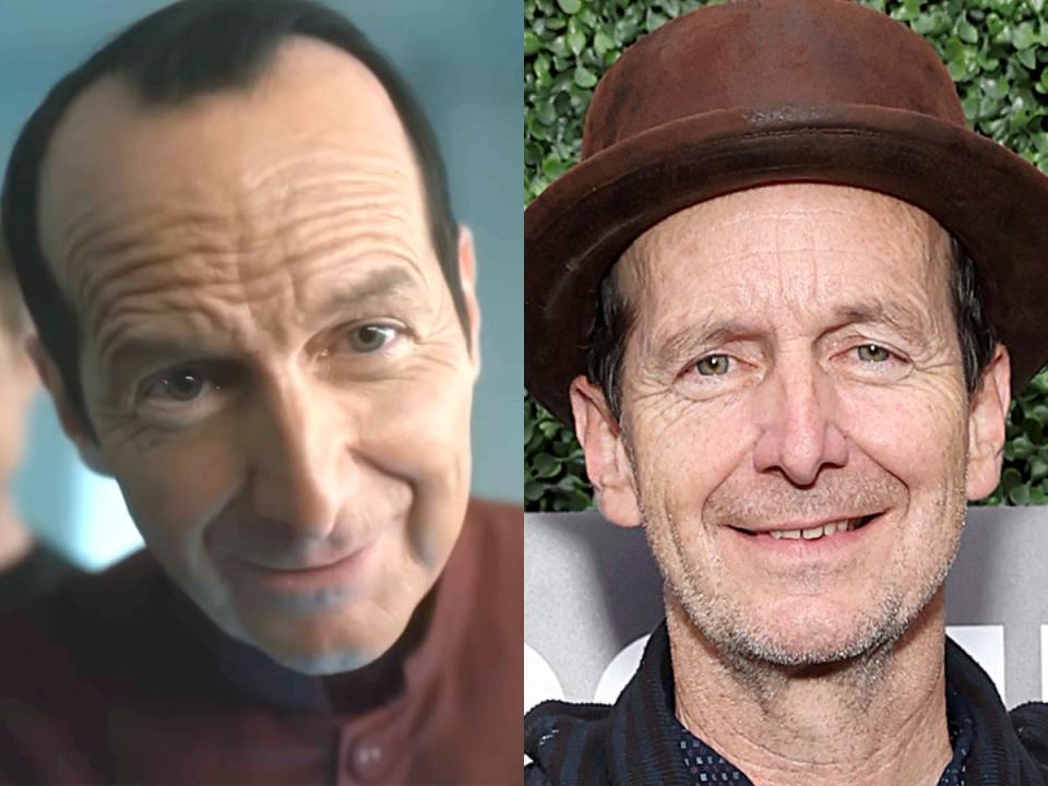 Denis O'Hare on "American Horror Story: Delicate," and in 2022.