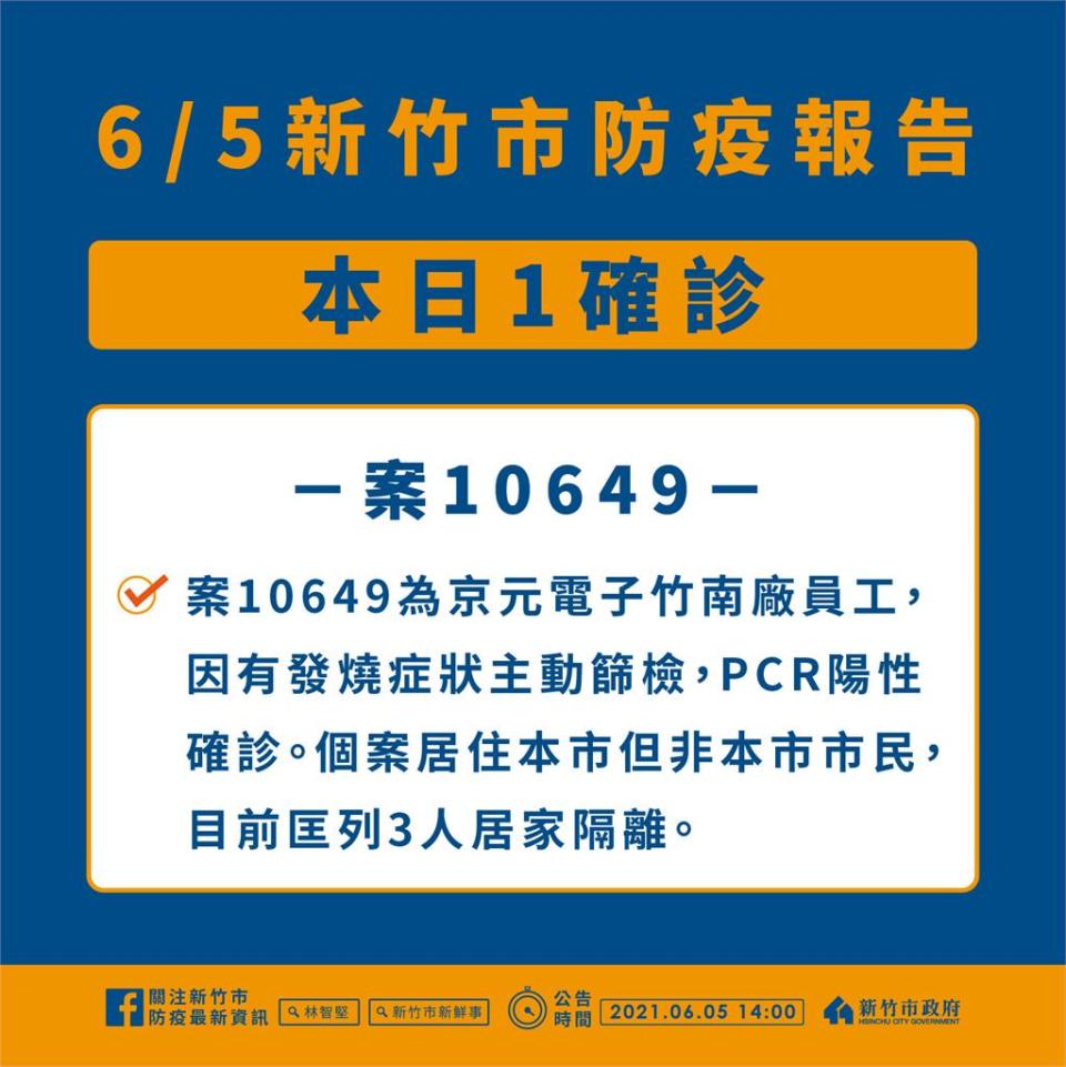 快新聞／竹科專案篩檢站！ 378名移工1人「快篩陽性」PCR採檢中