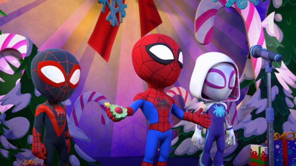 merry spidey christmas marvel disney