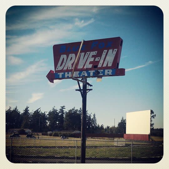 Blue Fox Drive-In Theater in Oak Harbor, Washington