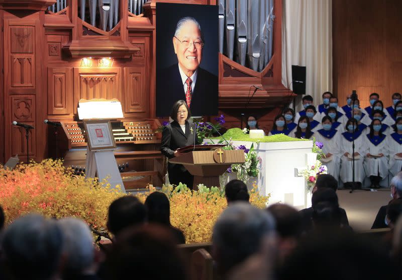 Memorial service for late Taiwan president Lee Teng-hui in New Taipei City