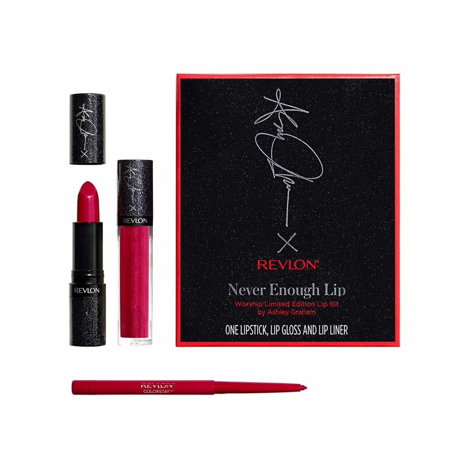 Revlon Never Enough Lip Worship Limited Edition Lip Kit by Ashley Graham. (Photo: Revlon)