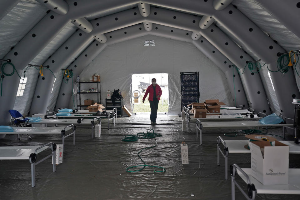 IMAGE: Field hospital in Central Park (Bryan R. Smith / AFP via Getty Images)