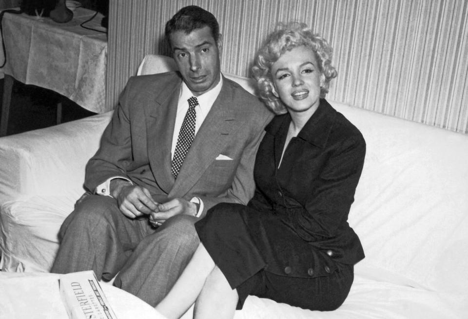 Joe DiMaggio and Marilyn Monroe in 1954