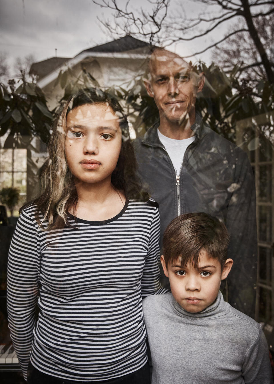 Doak Sergent, the director of brand partnerships at Ipsy, with his daughter, 13, and son, 8.<br /><br />"Our kids are five years apart and in completely different phases of their lives, so if there's a silver lining, it's that this has forced them to connect and rely on one another in ways that they might not have otherwise," Sergent said. "They're spending time together, playing together and even helping each other out with chores."