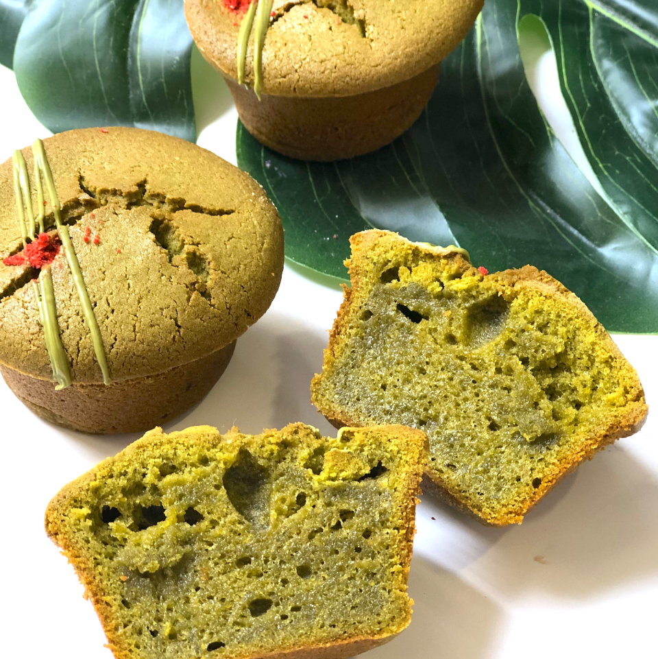 6) Matcha Mochi Muffins