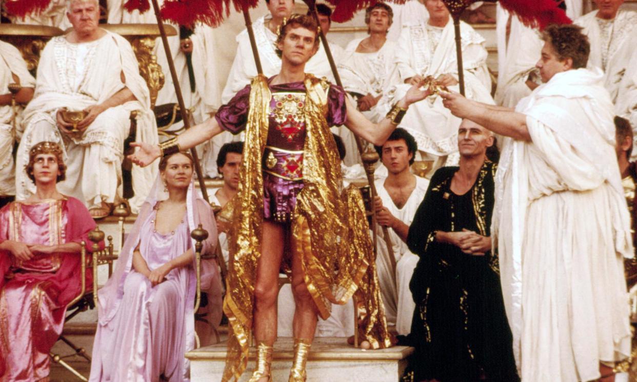 <span>‘The ultimate reward is the contribution to culture’ …Malcolm McDowell in Caligula, 1979.</span><span>Photograph: Everett Collection Inc/Alamy</span>