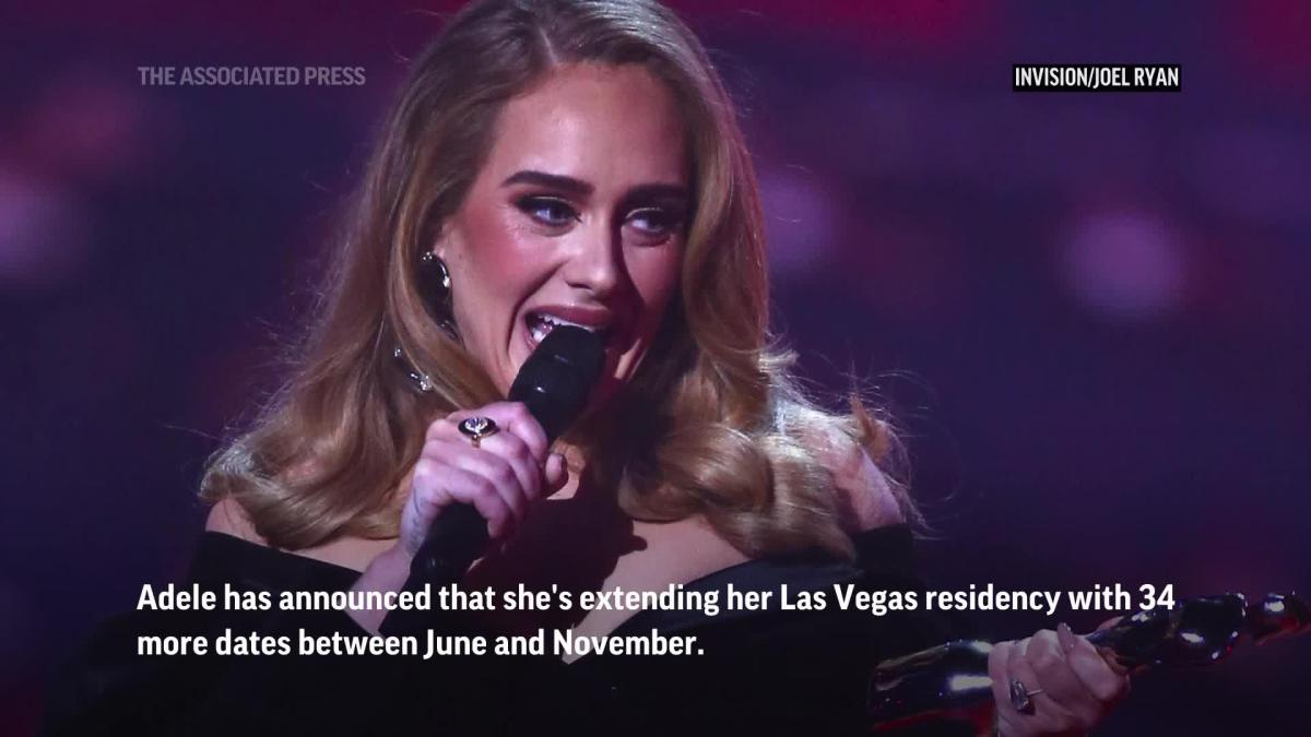 Adele extends Las Vegas residency