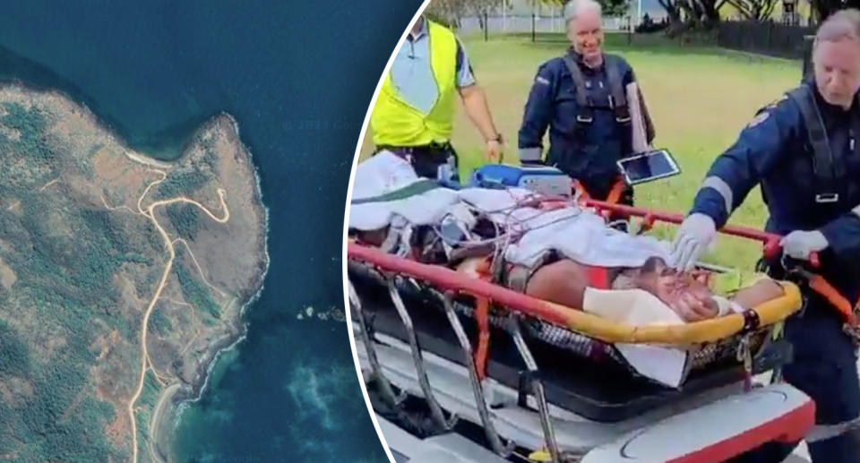 The man was attacked at Archer Point and managed to fight the crocodile off. Source: Google Maps/ Courier Mail - Brendan Radke