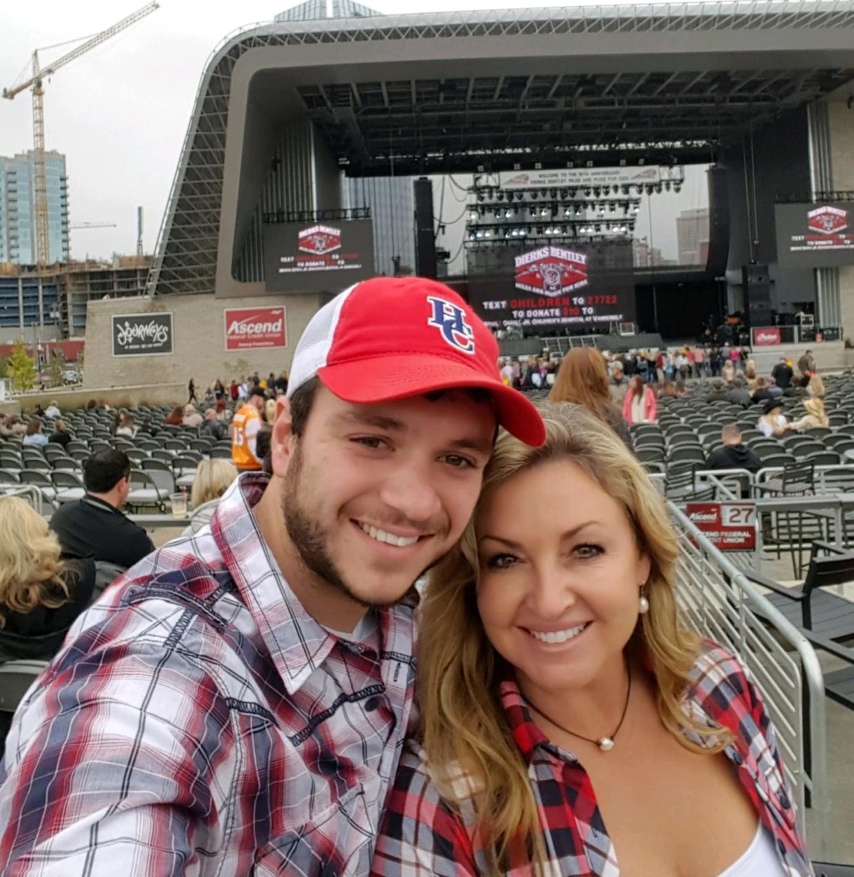 Sonny Melton with his wife Heather Melton